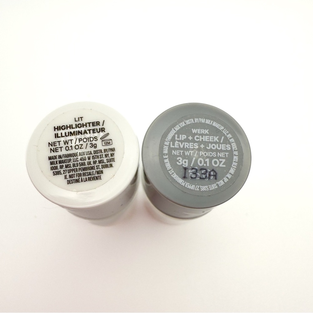 x4 Milk Makeup Mini WERK Lip Cheek LIT Highlighter Mascara Hydrogrip Primer NWOB - Picture 4 of 12